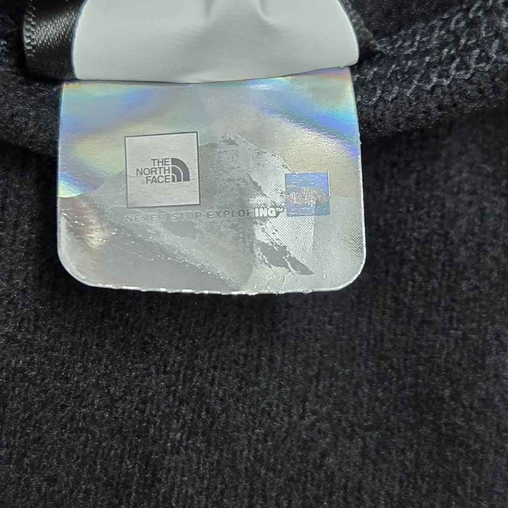 The North Face Men Sweatshirt XXL/TTG Black Embroidered Fleece Logo Pullover